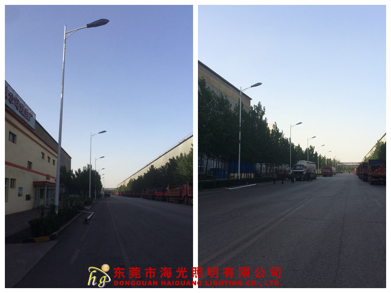 天津天钢联合特钢有限公司厂区内主干道路高压钠灯路灯照明升级改造工程