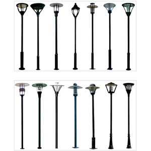 庭院灯常用功率配置灯杆高度对比表