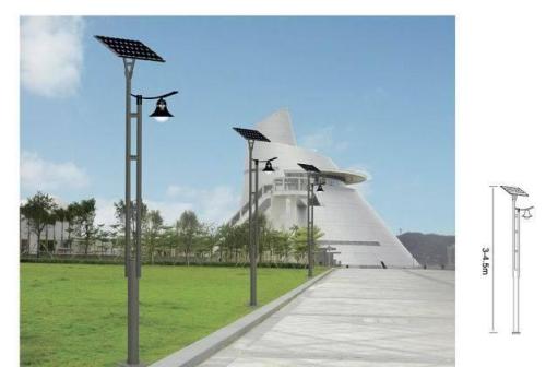 安装太阳能庭院灯常用的三种布灯方式