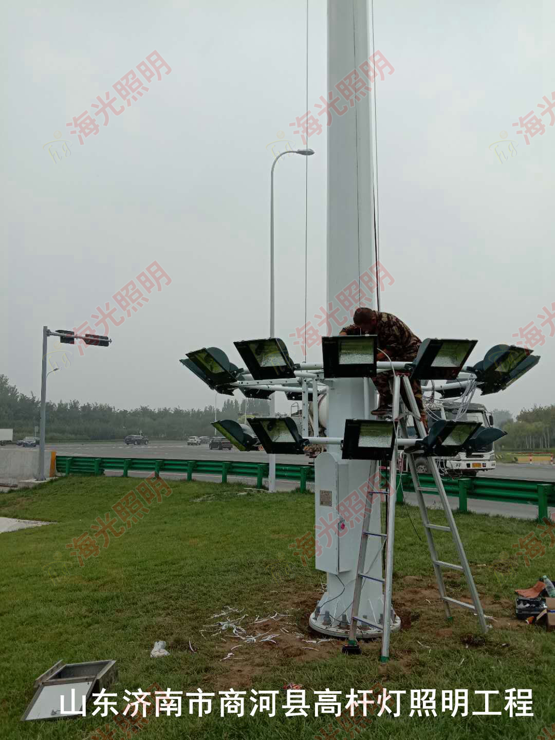 山东省济南市商河县高杆灯照明工程项目