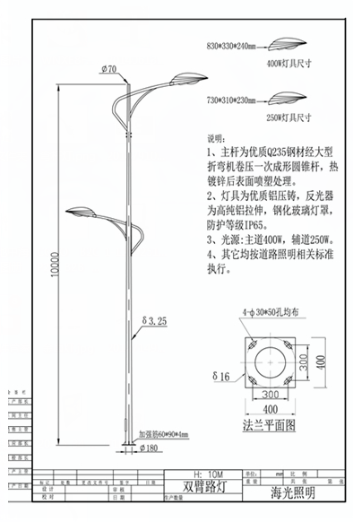 海光照明为辽宁辽河大桥道路提供218套10米高低臂高压钠灯路灯 海光照明为辽宁辽河大桥道路提供218套10米高低臂高压钠灯路灯