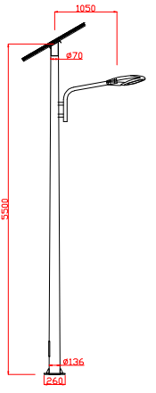 太阳能路灯尺寸