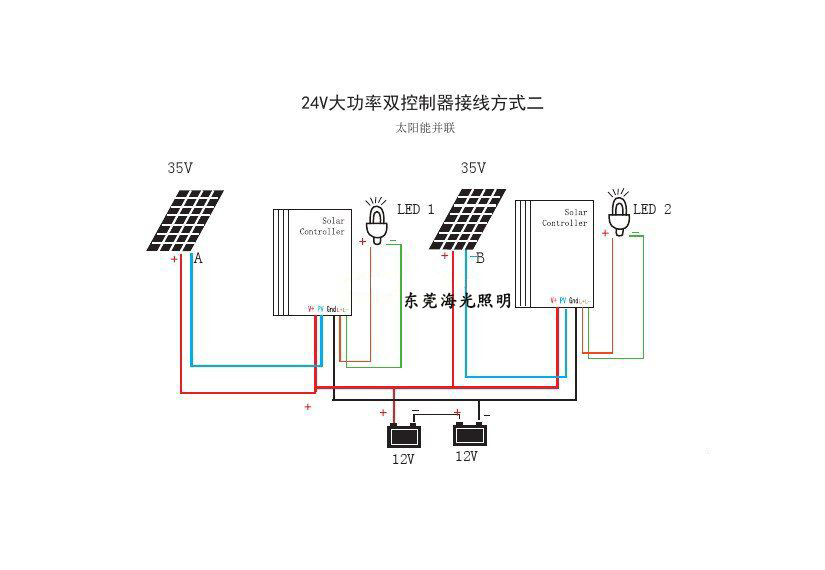 太阳能路灯控制器接线图