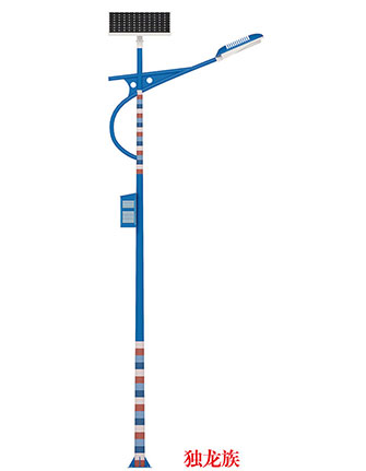 民族特色文化太阳能路灯-独龙族