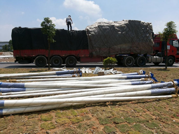 海光为东莞麻涌镇武警训练基地提供场地照明灯具