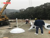 广东肇庆七星岩景区西门入口新建停车场20米升降式LED高杆灯照明改造工程项目